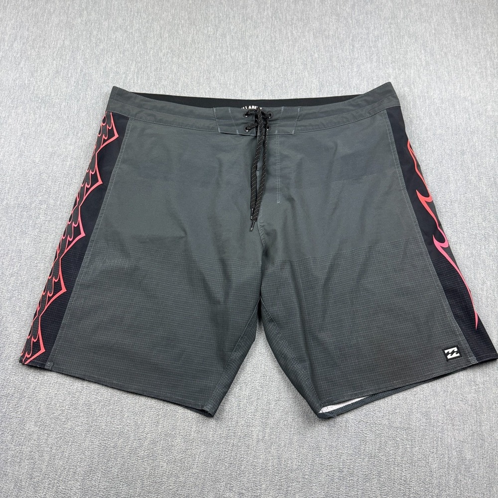 Billabong Boardshorts Mens 38 Gray D Bah Airlite Performance Drawstring Swimming